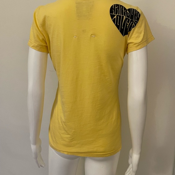 Harajuku Lovers Yellow Graphic Tee Vintage 2000 - Picture 8 of 12